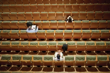 near empty lecture hall