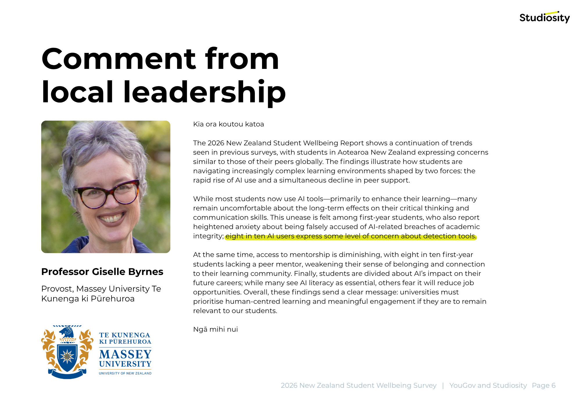 2026 NEW ZEALAND STUDENT WELLBEING REPORT - Page 6