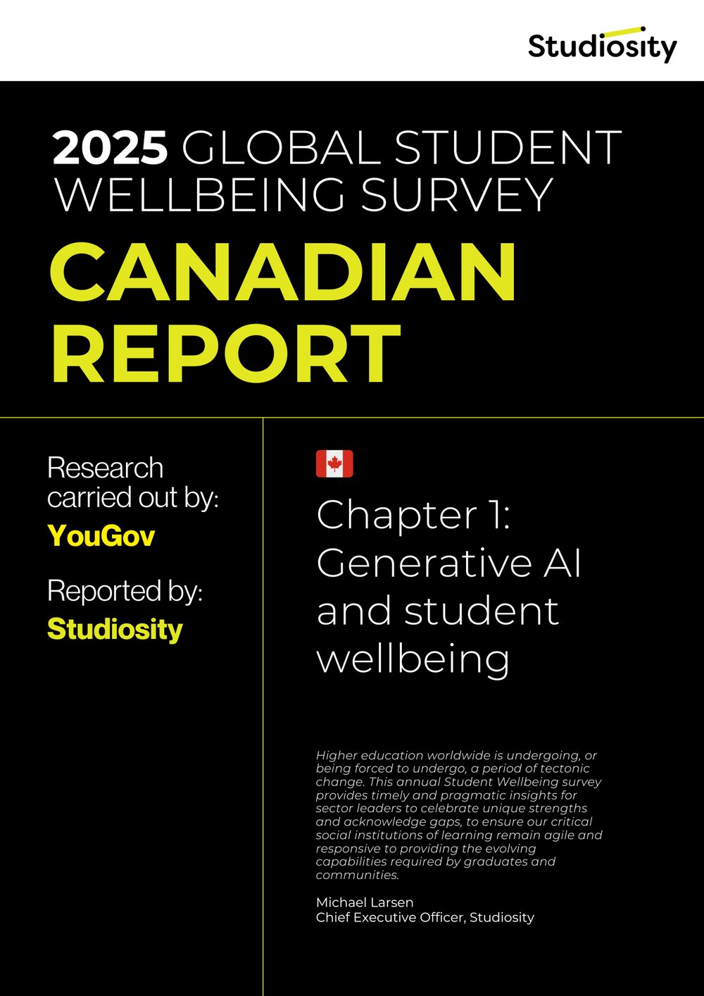 Annual Global Student Wellbeing Survey - Canada