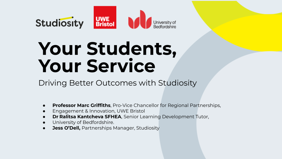 Transcript: Your Students, Your Service - Driving Better Outcomes with Studiosity