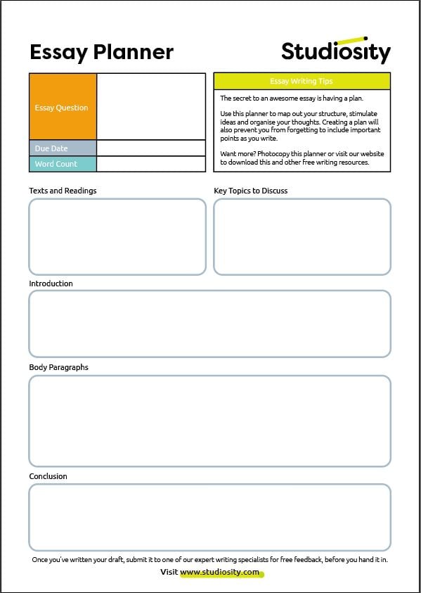 essay planning tips