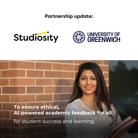 Media: New three-year partnership agreed between the University of Greenwich and Studiosity
