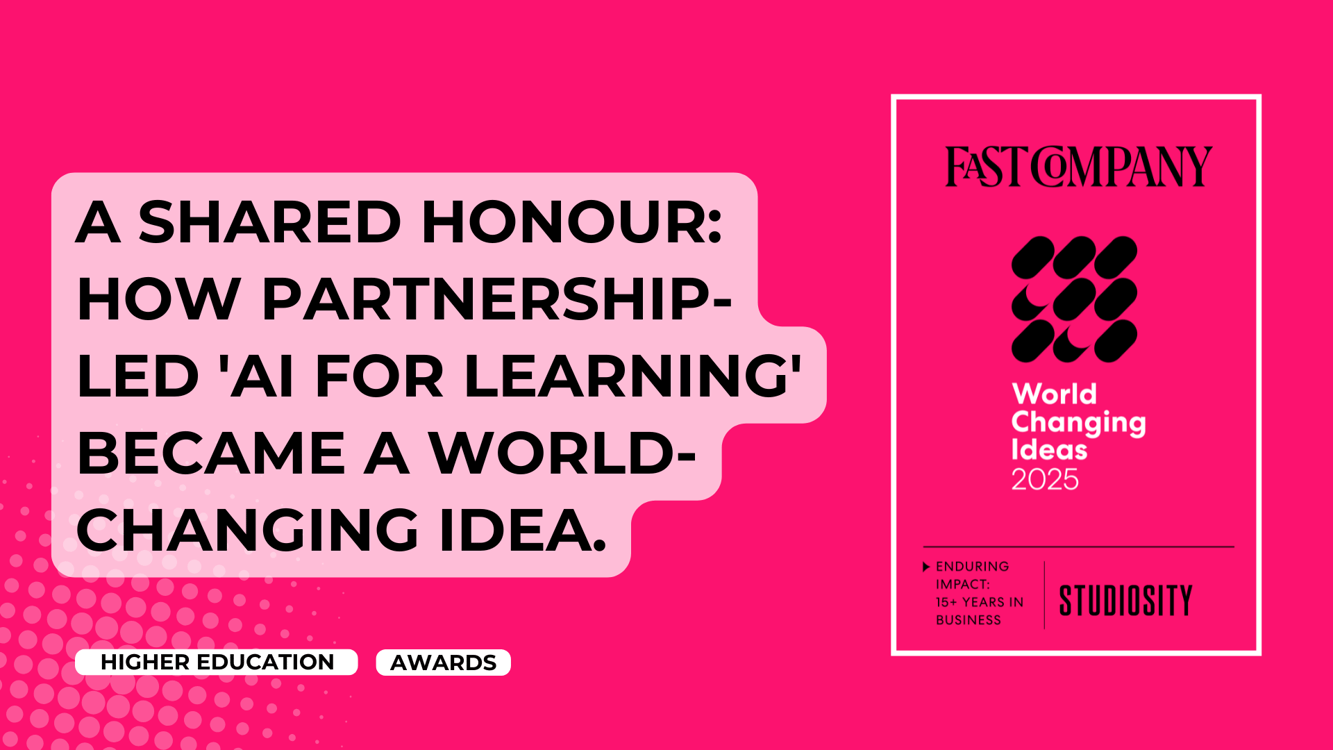 A Shared Honour: How Partnership-Led 'AI for Learning' Became a World-Changing Idea.