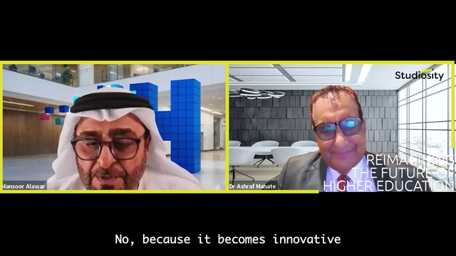 His Excellency Dr. Mansoor Alawar, Chancellor, Hamdan Bin Mohammed Smart University (HBMSU)-low