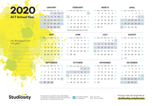 ACT 2020 Calendar thumbnail