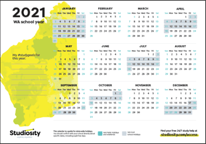 School Terms And Public Holiday Dates For Wa In 2021 Studiosity