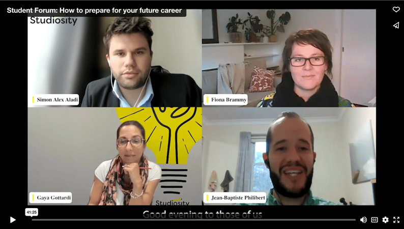 Student panel: How to prepare for your future career