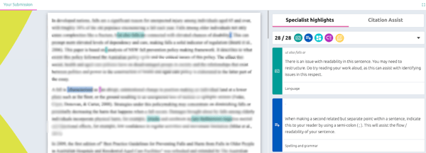 In-text commentary and Citation Assist