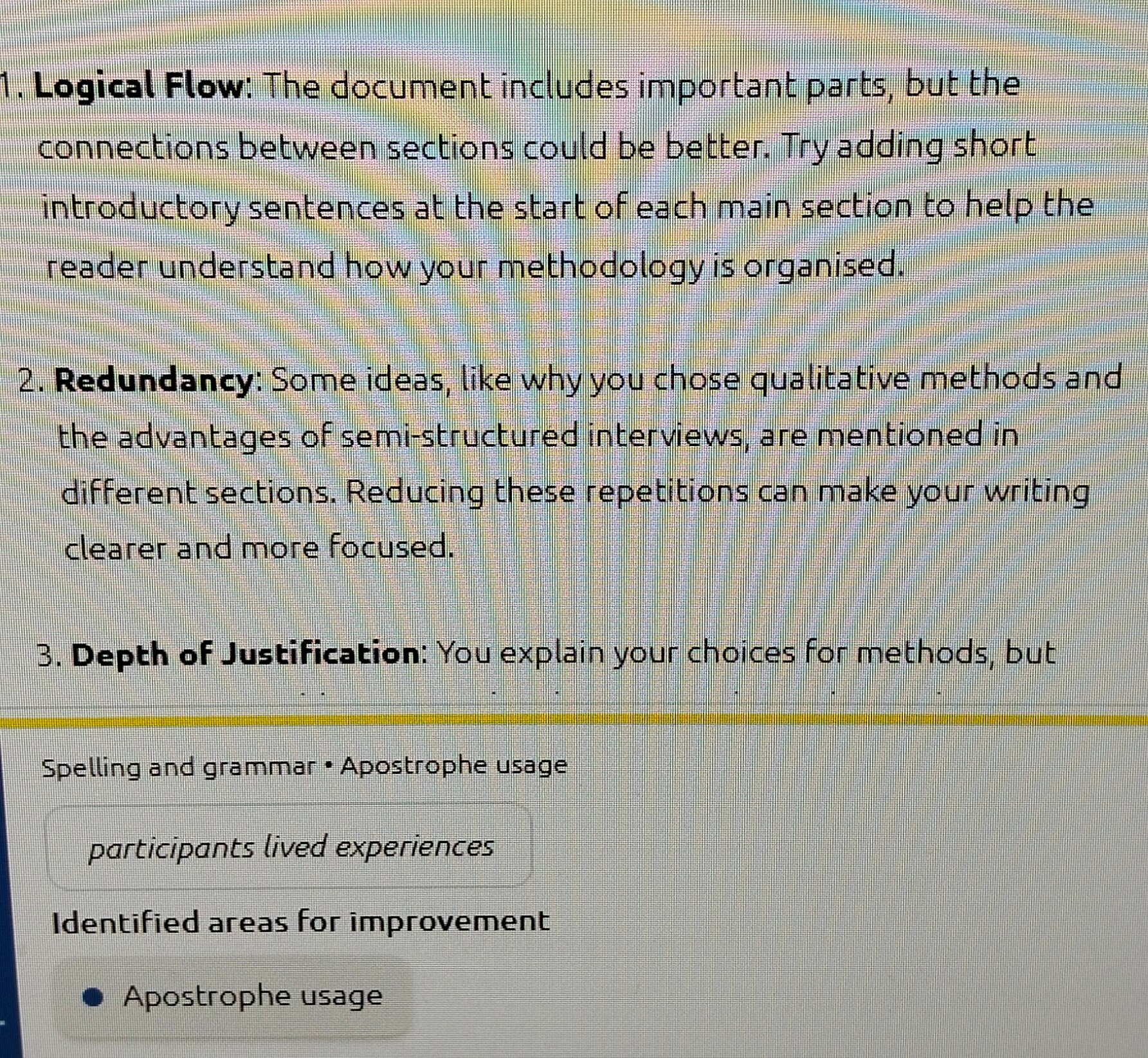 Itunas Studiosity feedback