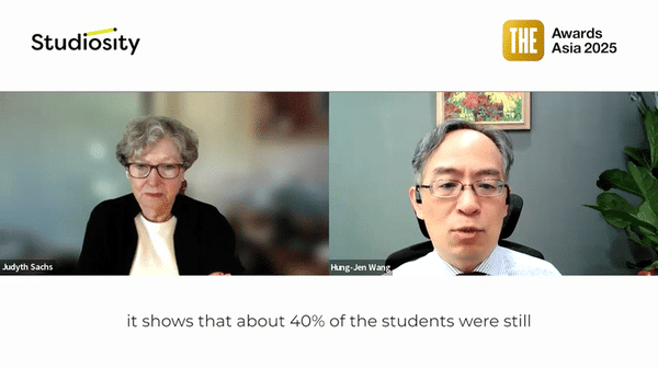 Prof Hung-Jen Wang, VP for Academic Affairs at National Taiwan University interview for THE Awards Asia 2025.-high