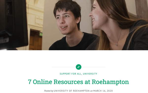 University-of-Roehampton-student-content-best-practice