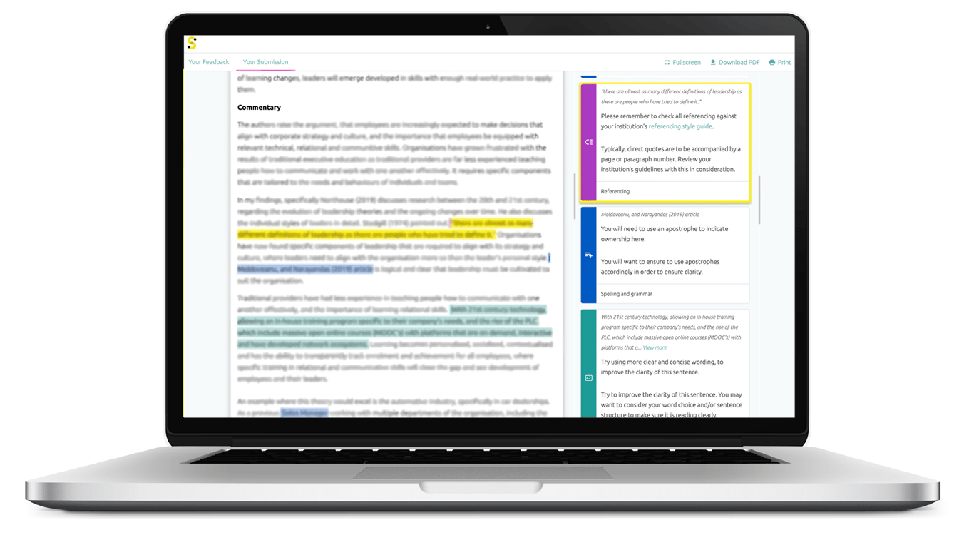 The importance of formative feedback for study
