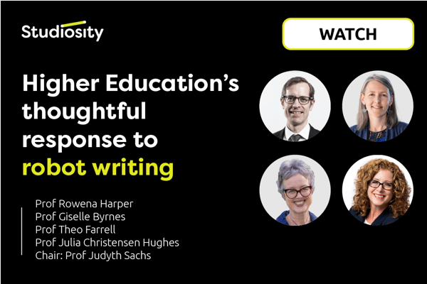 Watch now: Higher Education's Thoughtful Response to Robot Writing