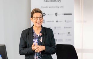 Tracey speaking at the 2018 Students First Symposium
