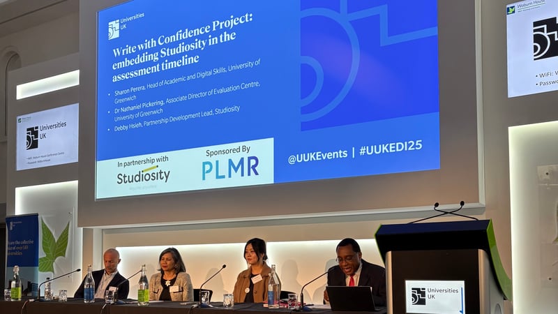 UUK Improving equality in HE 2025: University of Greenwich - Embedding Studiosity in the assessment timeline