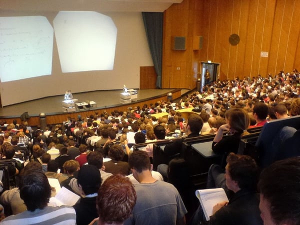 University Lecture Hall of Students Source Boston Radio