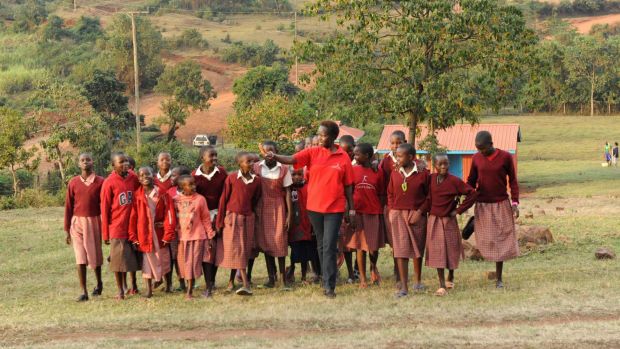 Kakenya and her students