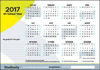 Studiosity NT Calendar